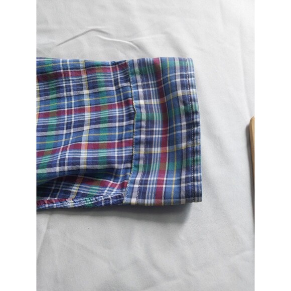 Ralph Lauren Blue Gingham Plaid Oxford Button Up Shirt Men’s Size XXL - Picture 10 of 16